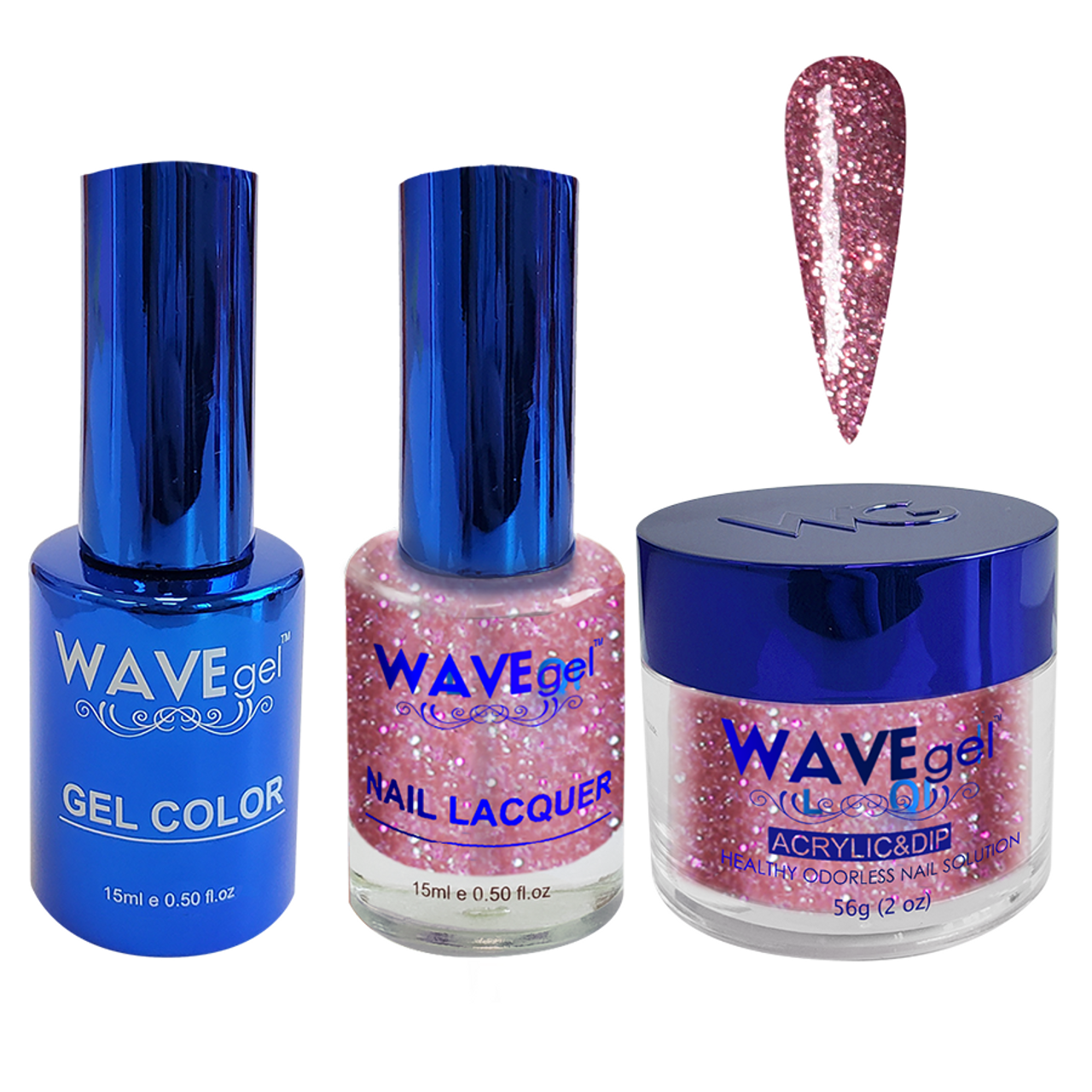 Wave Gel 4in1 Dipping Powder + Gel Polish + Nail Lacquer, ROYAL Collection, 116, Royal Party