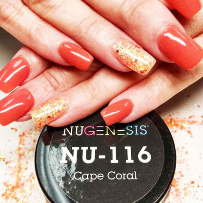 Nugenesis Dipping Powder, NU 116, Cape Coral, 2oz MH1005