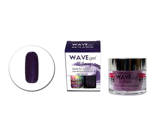 Wave Gel 3in1 Dipping Powder + Gel Polish + Nail Lacquer, 116, In The Go OK0603MD