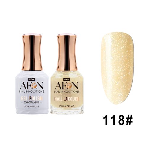 AEON Gel Polish + Nail Lacquer, 118, Glitz & Glimmer, 0.5oz OK0326LK