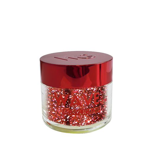 Wave Gel Acrylic/Dipping Powder, QUEEN Collection, 118, Deep Maroon, 2oz