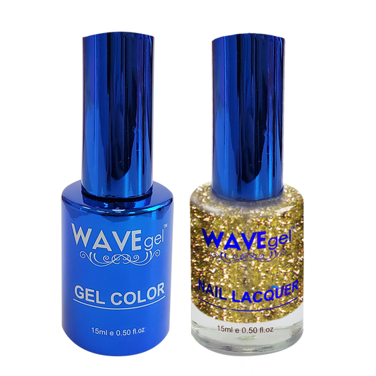 Wave Gel Nail Lacquer + Gel Polish, ROYAL Collection, 118, The Midas Touch, 0.5oz