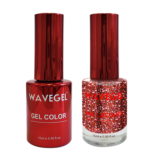 Wave Gel Nail Lacquer + Gel Polish, QUEEN Collection, 118, Deep Maroon, 0.5oz