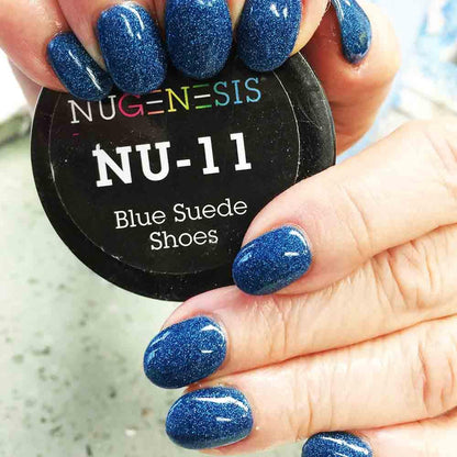 Nugenesis Dipping Powder, NU 011, Blue Suede Shoes, 2oz MH1005