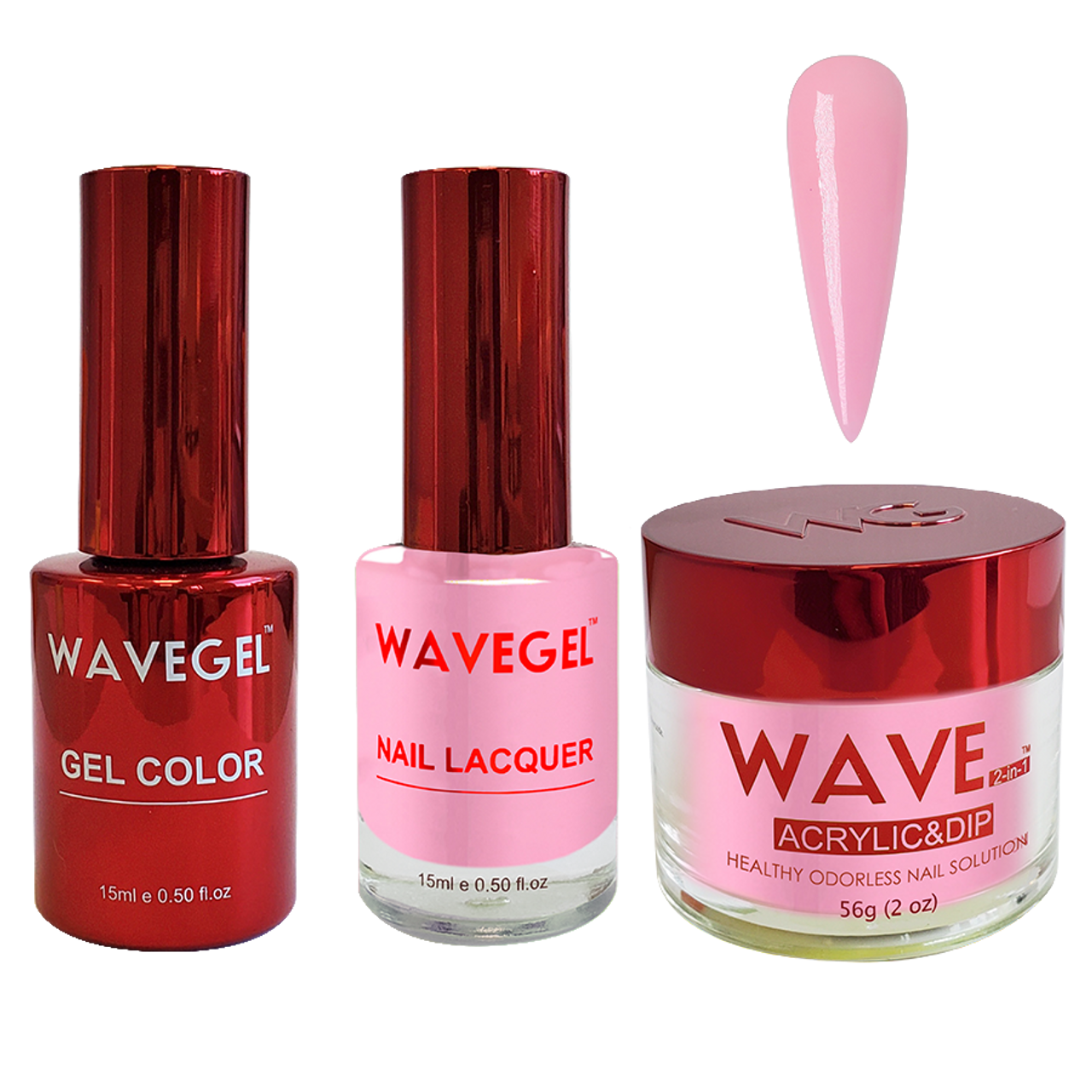 Wave Gel 4in1 Dipping Powder + Gel Polish + Nail Lacquer, QUEEN Collection, 011, Folded