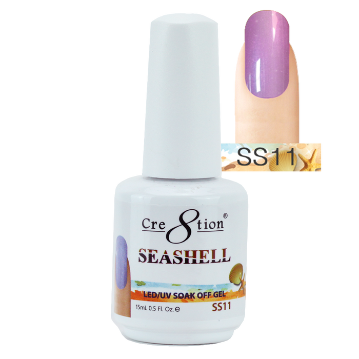 Cre8tion Seashell Gel Polish, 0.5oz, SS11