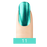Cre8tion Chrome Nail Art Effect, 11, Turquoise, 1g KK0829