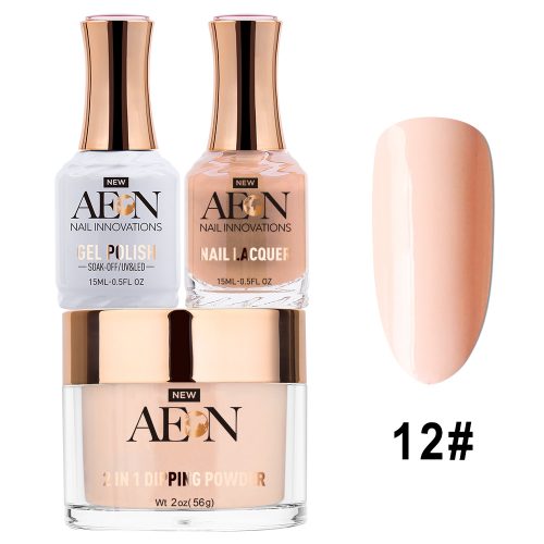 AEON 3in1 Dipping Powder + Gel Polish + Nail Lacquer, 012, Oh! Shiny Peony OK0327LK