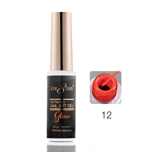 Cre8tion 0.25oz GLOW IN THE DARK DETAILING Gel Collection - 012