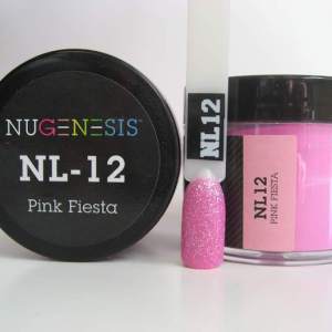 Nugenesis Dipping Powder, NL 012, Pink Fiesta, 2oz MH1005