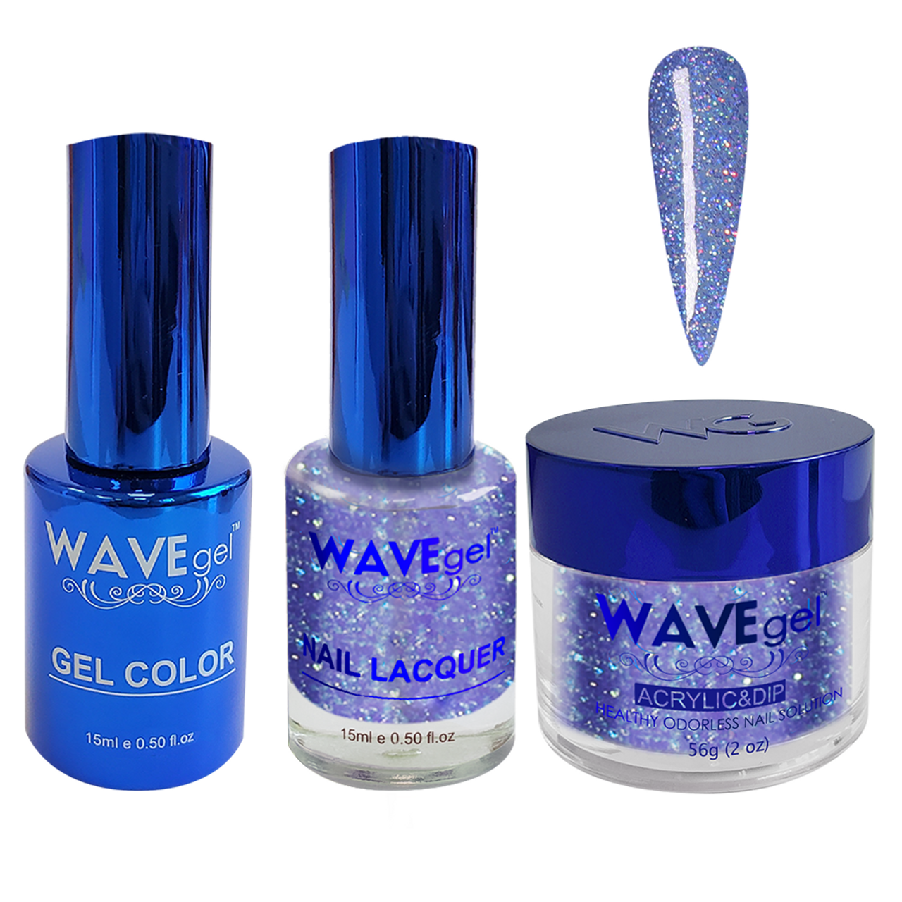 Wave Gel 4in1 Dipping Powder + Gel Polish + Nail Lacquer, ROYAL Collection, 120, Prince's Place