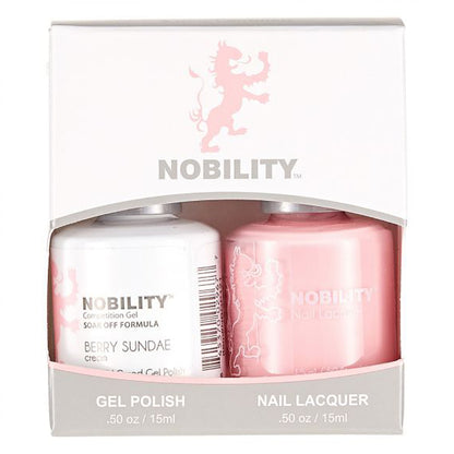 LeChat Nobility Gel & Polish Duo, NBCS121, Berry Sundae, 0.5oz KK