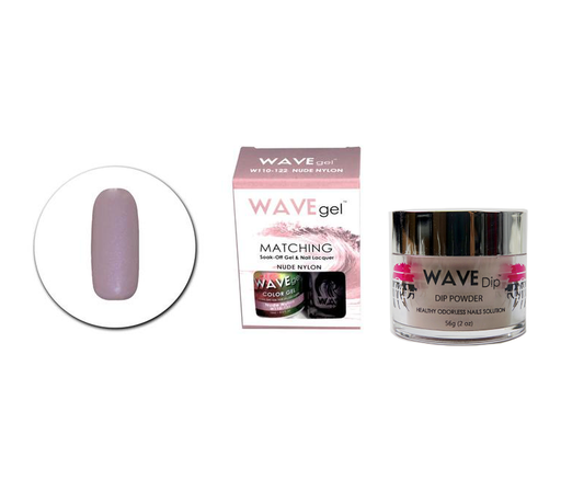 Wave Gel 3in1 Dipping Powder + Gel Polish + Nail Lacquer, 122, Nude Nylon OK0603MD