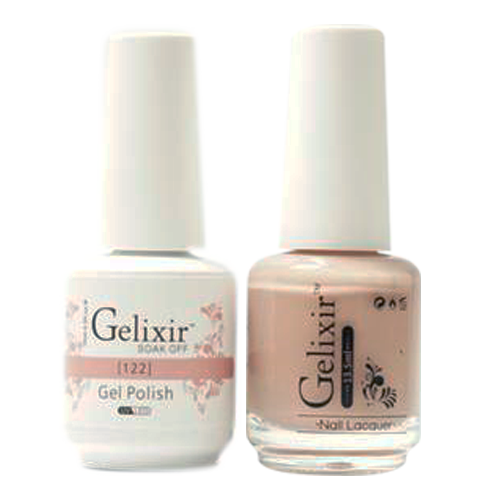 Gelixir Nail Lacquer And Gel Polish, 122, 0.5oz
