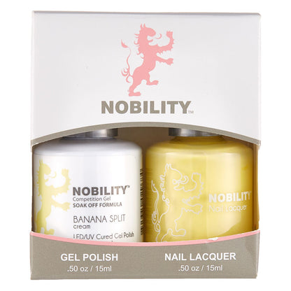 LeChat Nobility Gel & Polish Duo, NBCS122, Banana Split, 0.5oz KK