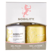 Load image into Gallery viewer, LeChat Nobility Gel &amp; Polish Duo, NBCS122, Banana Split, 0.5oz KK
