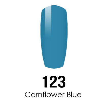 DC Nail Lacquer And Gel Polish, DC 123, Cornflower Blue, 0.6oz MY0926