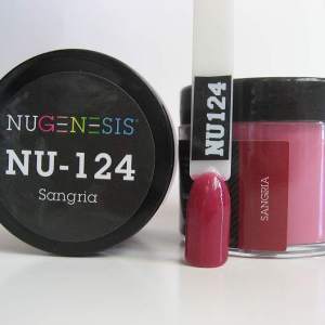 Nugenesis Dipping Powder, NU 124, Sangria, 2oz MH1005