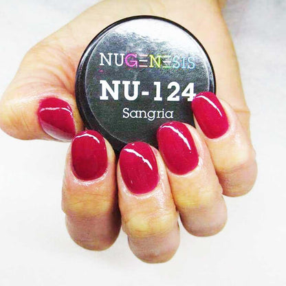 Nugenesis Dipping Powder, NU 124, Sangria, 2oz MH1005