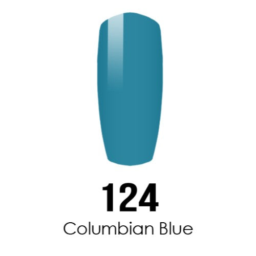 DC Nail Lacquer And Gel Polish, DC 124, Columbian Blue, 0.6oz MY0926