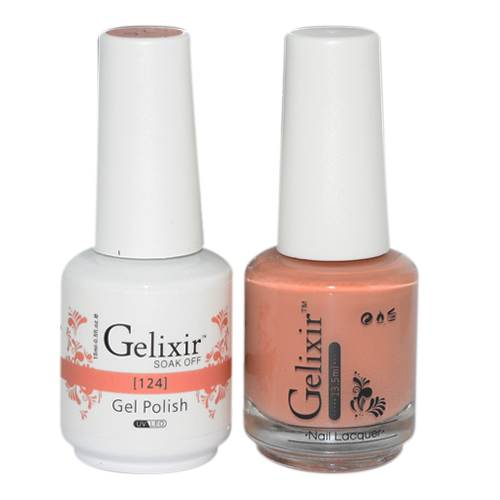 Gelixir Nail Lacquer And Gel  Polish, 124, 0.5oz