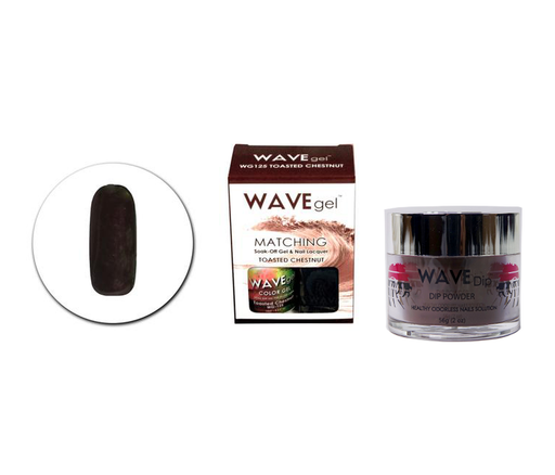 Wave Gel 3in1 Dipping Powder + Gel Polish + Nail Lacquer, 125, Toasted Chestnut OK0603MD