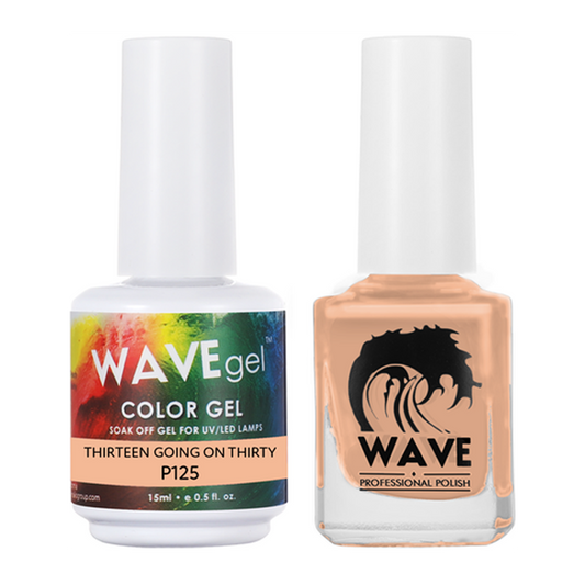 Wave Gel Nail Lacquer + Gel Polish, Simplicity Collection, 125, Thirteen Going On Thirty, 0.5oz