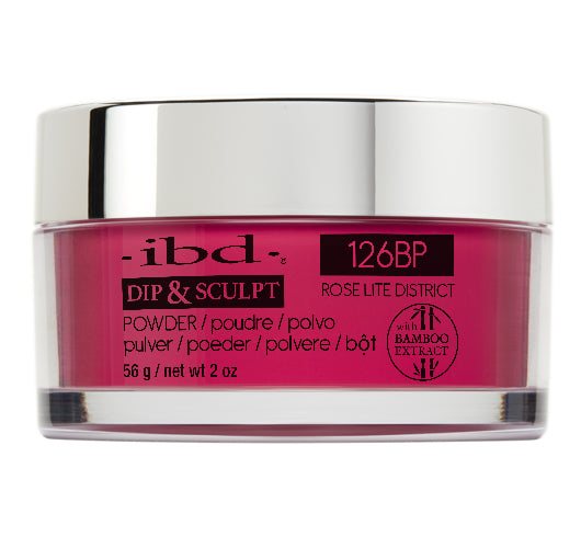 IBD Dip & Sculpt Powder, 126BP, Rose Lite Dstrct, 2oz OK0330LK