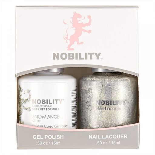 LeChat Nobility Gel & Polish Duo, NBCS127, Snow Angel, 0.5oz KK