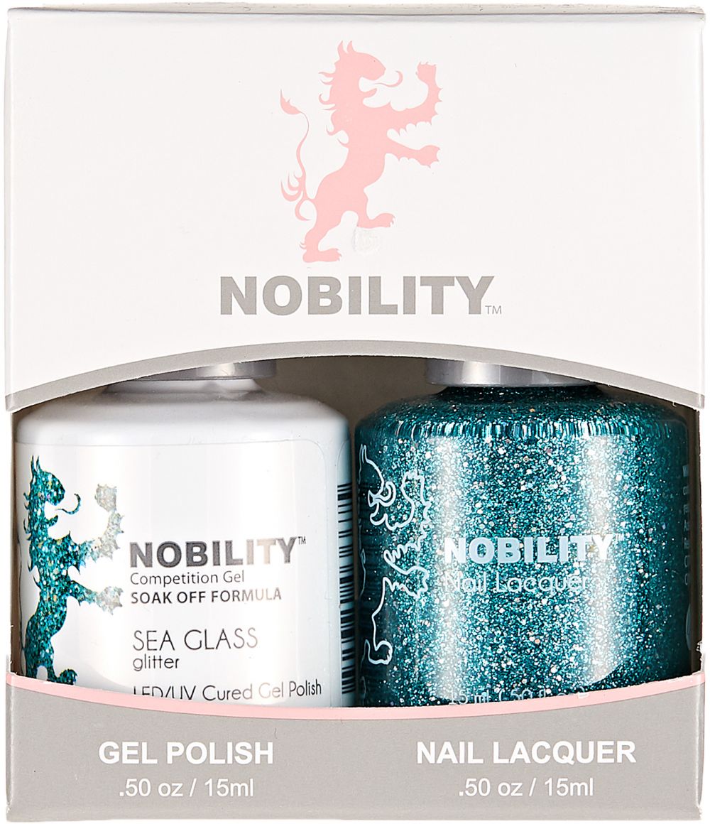 LeChat Nobility Gel & Polish Duo, NBCS128, Sea Glass, 50oz KK