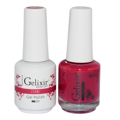 Gelixir Nail Lacquer And Gel Polish, 128, 0.5oz