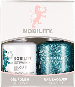 LeChat Nobility Gel & Polish Duo, NBCS128, Sea Glass, 50oz KK