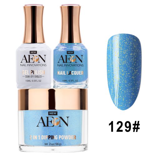 AEON 3in1 Dipping Powder + Gel Polish + Nail Lacquer, 129, April Shower OK0327LK