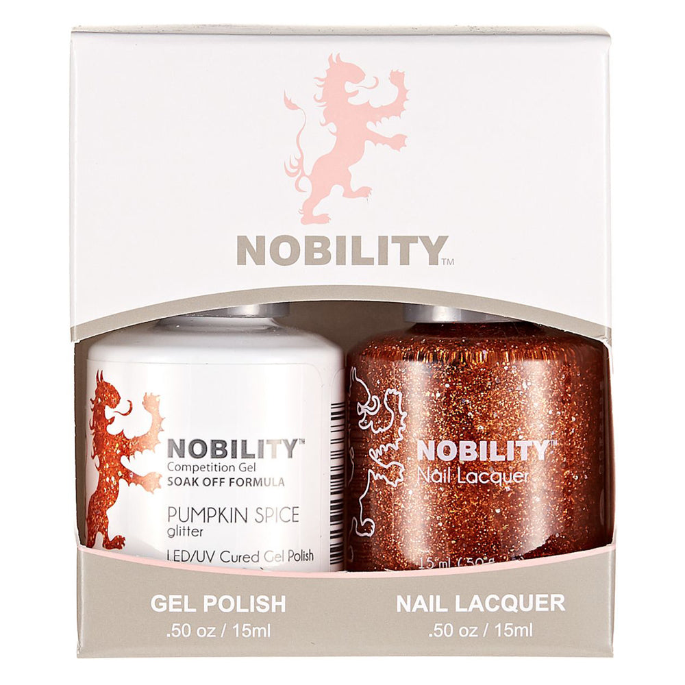 LeChat Nobility Gel & Polish Duo, NBCS129, Pumpkin Spice, 0.5oz KK