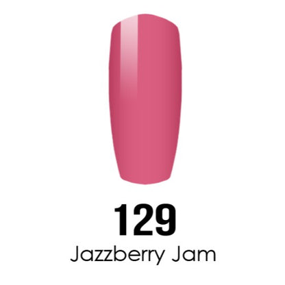 DC Nail Lacquer And Gel Polish, DC 129, Jazzberry Jam, 0.6oz MY0926