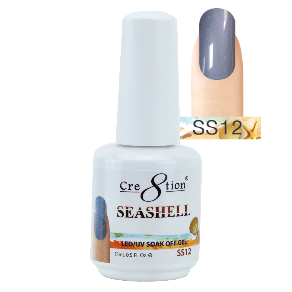 Cre8tion Seashell Gel Polish, 0916-0766, 0.5oz, SS12 KK0717