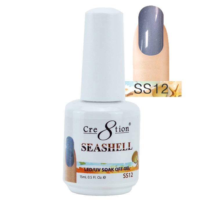 Cre8tion Seashell Gel Polish, 0.5oz, SS12