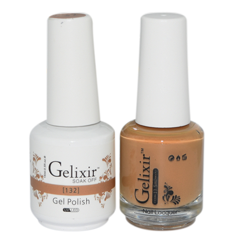 Gelixir Nail Lacquer And Gel Polish, 132, 0.5oz