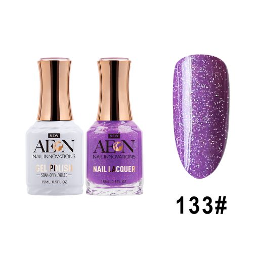 AEON Gel Polish + Nail Lacquer, 133, Purple Urkel, 0.5oz OK0326LK