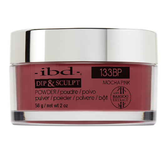 IBD Dip & Sculpt Powder, 133BP, Mocha Pink, 2oz OK0330LK