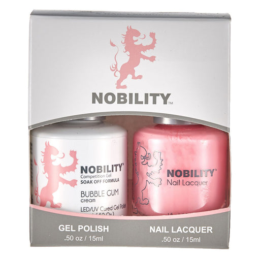 LeChat Nobility Gel & Polish Duo, NBCS134, Bubble Gum, 50oz KK