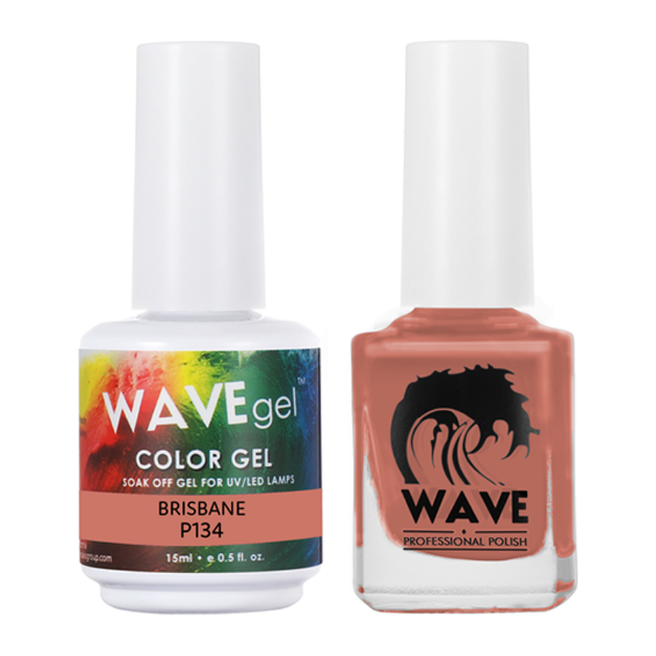 Wave Gel Nail Lacquer + Gel Polish, Simplicity Collection, 134, Brisbane, 0.5oz