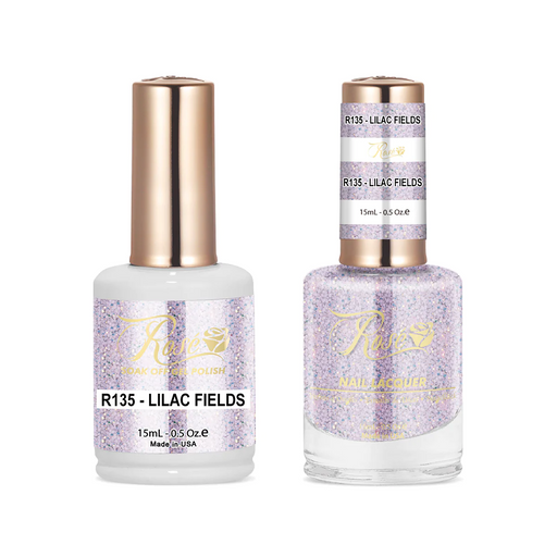 Rose Gel Polish And Nail Lacquer, 135, Lilac Fields, 0.5oz
