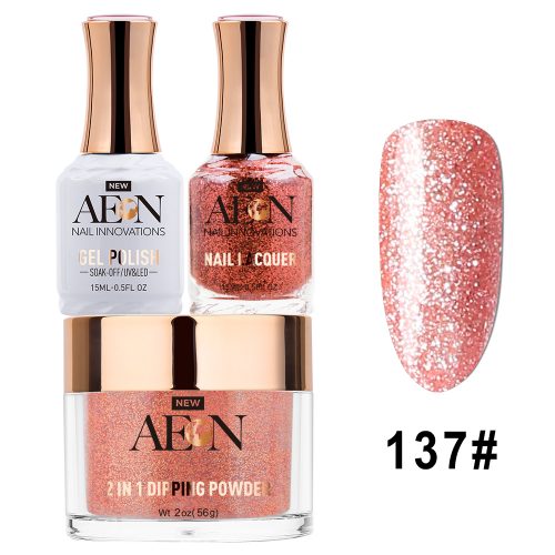 AEON 3in1 Dipping Powder + Gel Polish + Nail Lacquer, 137, Seventeen OK0327LK