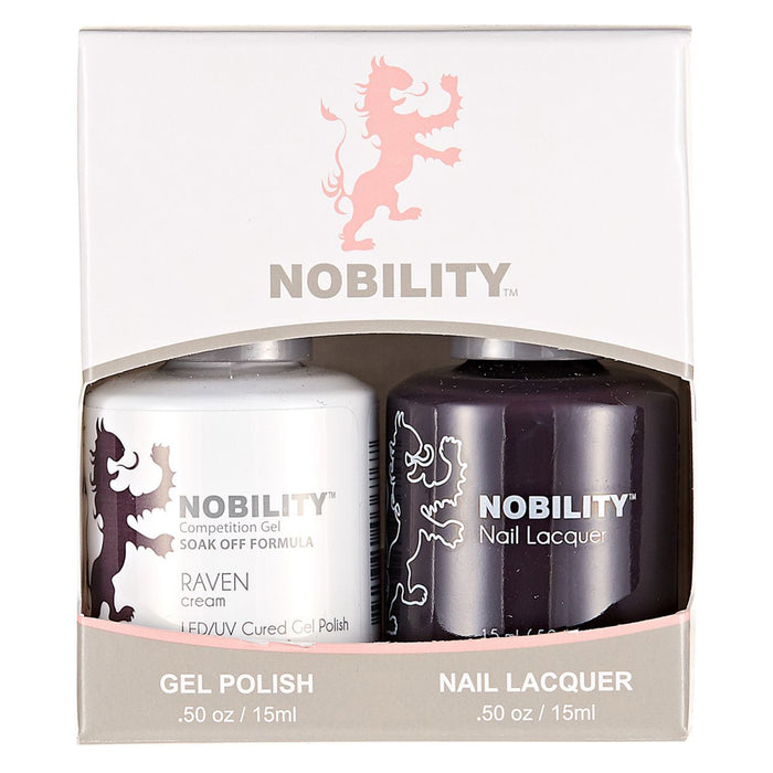 LeChat Nobility Gel & Polish Duo, NBCS137, Raven, 50oz KK