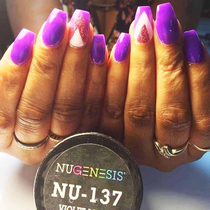 Nugenesis Dipping Powder, NU 137, Violet Me Be, 2oz MH1005