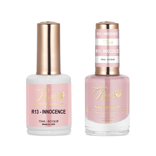 Rose Gel Polish And Nail Lacquer, 013, Innocence, 0.5oz