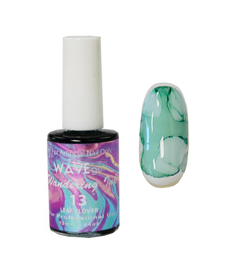 Wave Gel Wandering Ink Gel Polish, 13, Leaf Clover, 0.5oz OK0105