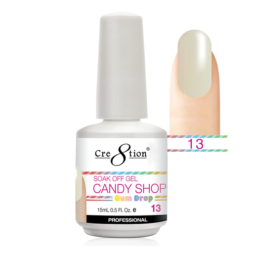 Cre8tion Candy Shop Gum Drop Gel Polish, 0916-0510, 0.5oz,13 KK1130