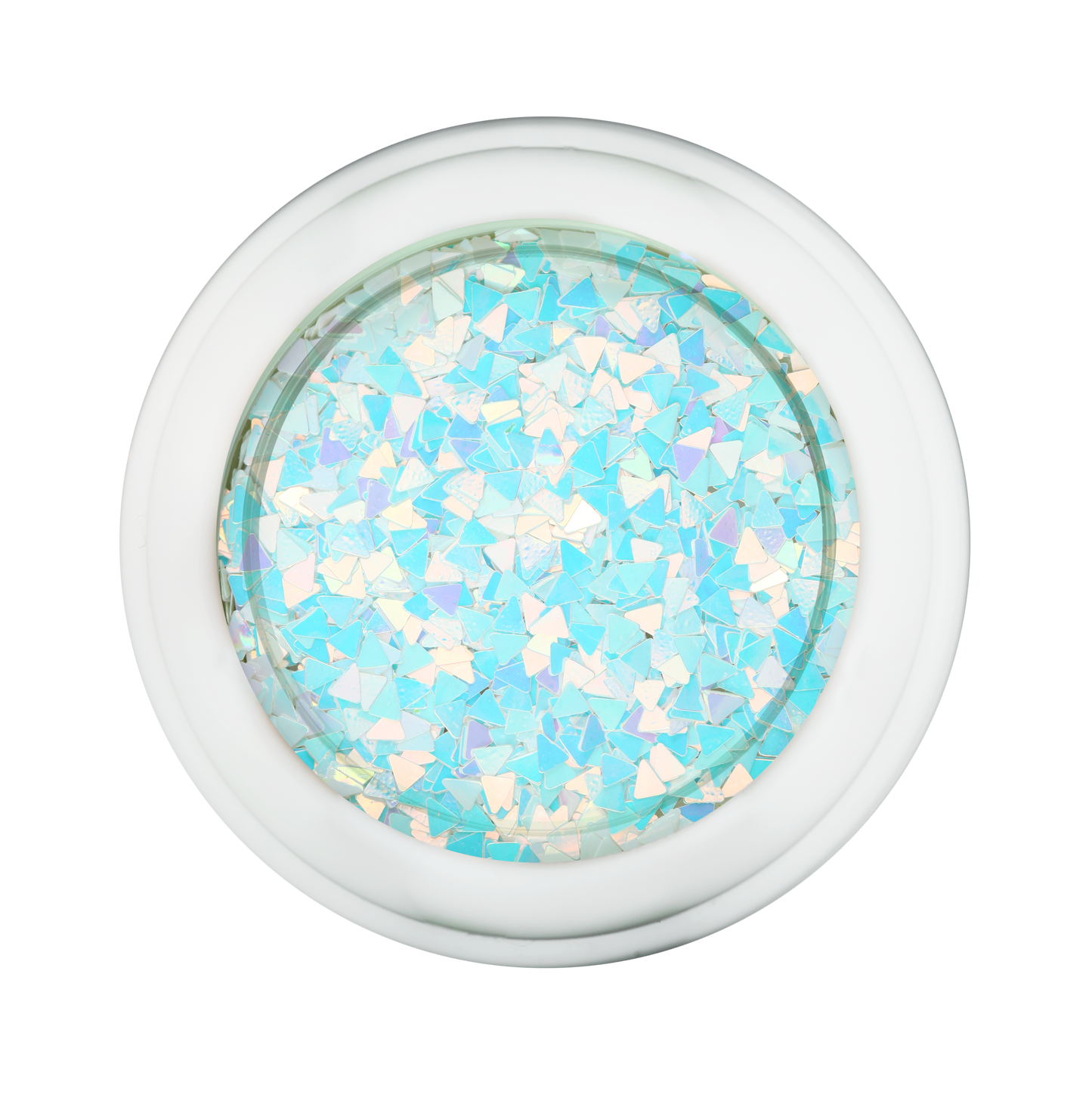 Cre8tion Nail Art Designed Confetti Glitter, 013, Triangle 2mm, White, Pink, Blue, 0.5oz, 1101-0454 BB